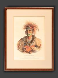 Six Hand-Colored Lithographs by McKenney and Hall