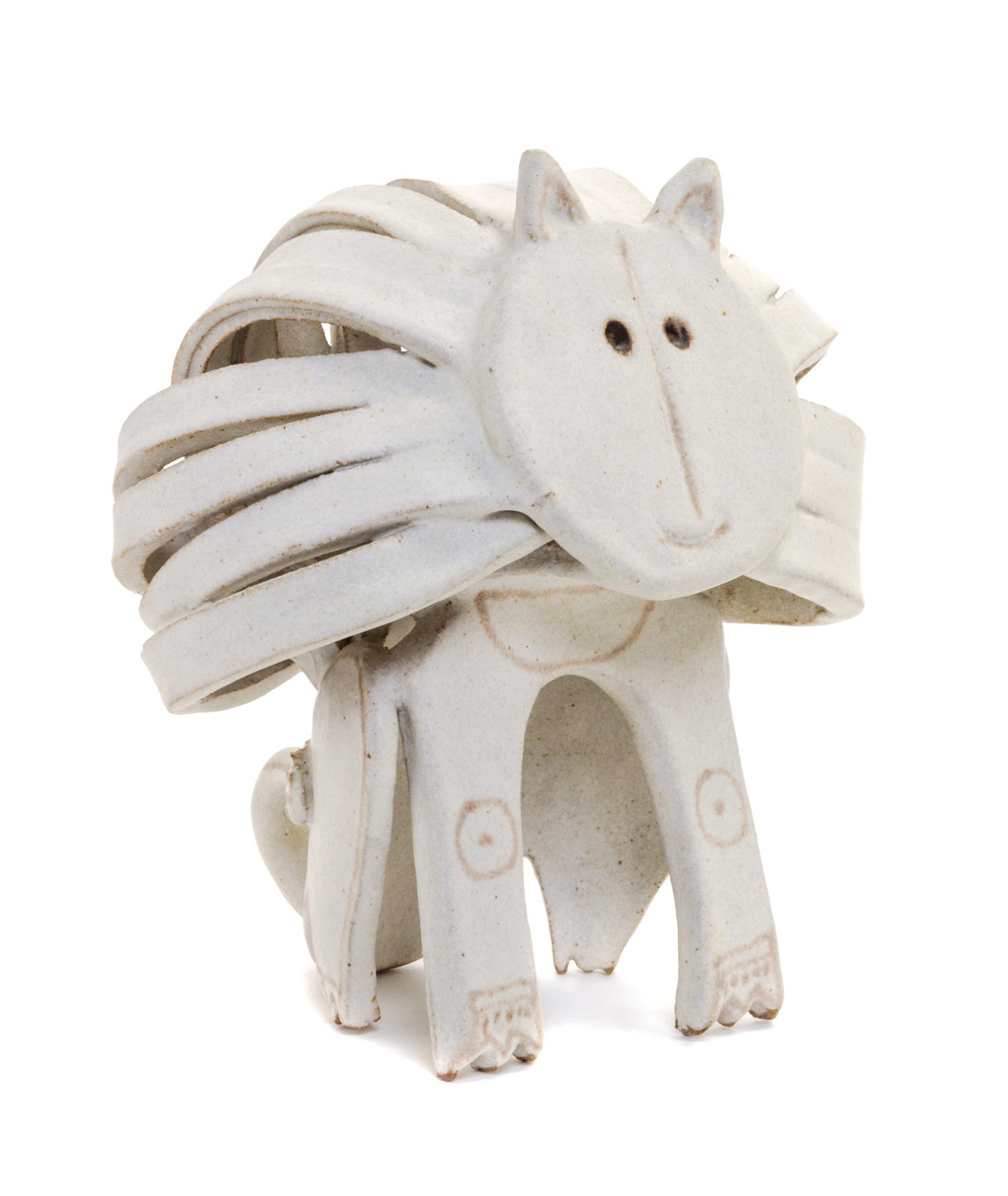 Guido Gambone, (Italian, 1909-1969), Lion, circa 1965