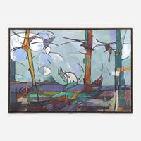 Judith Rothschild (American, 1921-1993) Trees + Clouds (JRF 56.05)