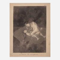 Francisco Goya (Spanish, 1746–1828) Porque Esconderlos from 'Los Caprichos' (Plate 30); together with three Companion Pieces from 'Los Caprichos'