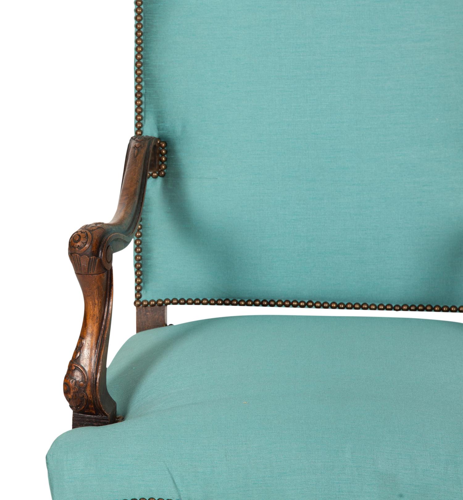 A French Provincial Carved Beechwood Fauteuil — 19th Century