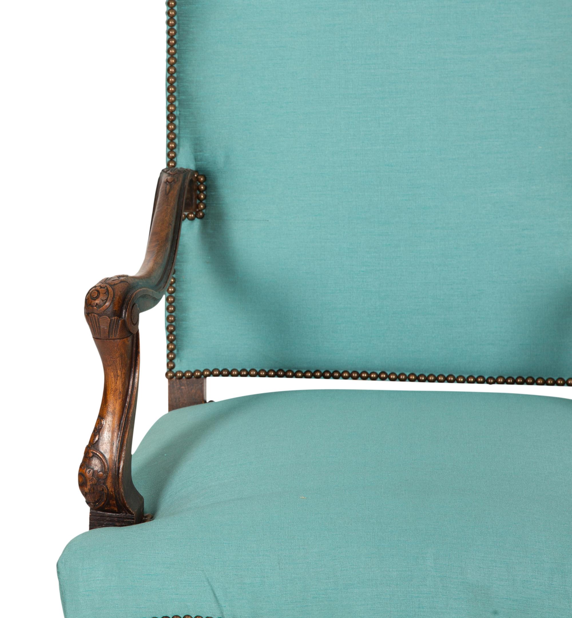 A French Provincial Carved Beechwood Fauteuil — 19th Century