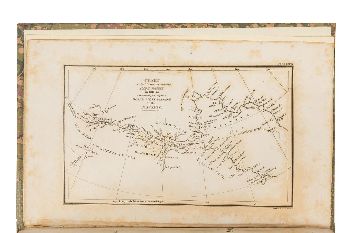 [PARRY -- FIRST EXPEDITION]. Letters written during the late voyage of discovery in the western Arctic Sea. By an officer of the expedition. London: Richard Phillips, 1821.