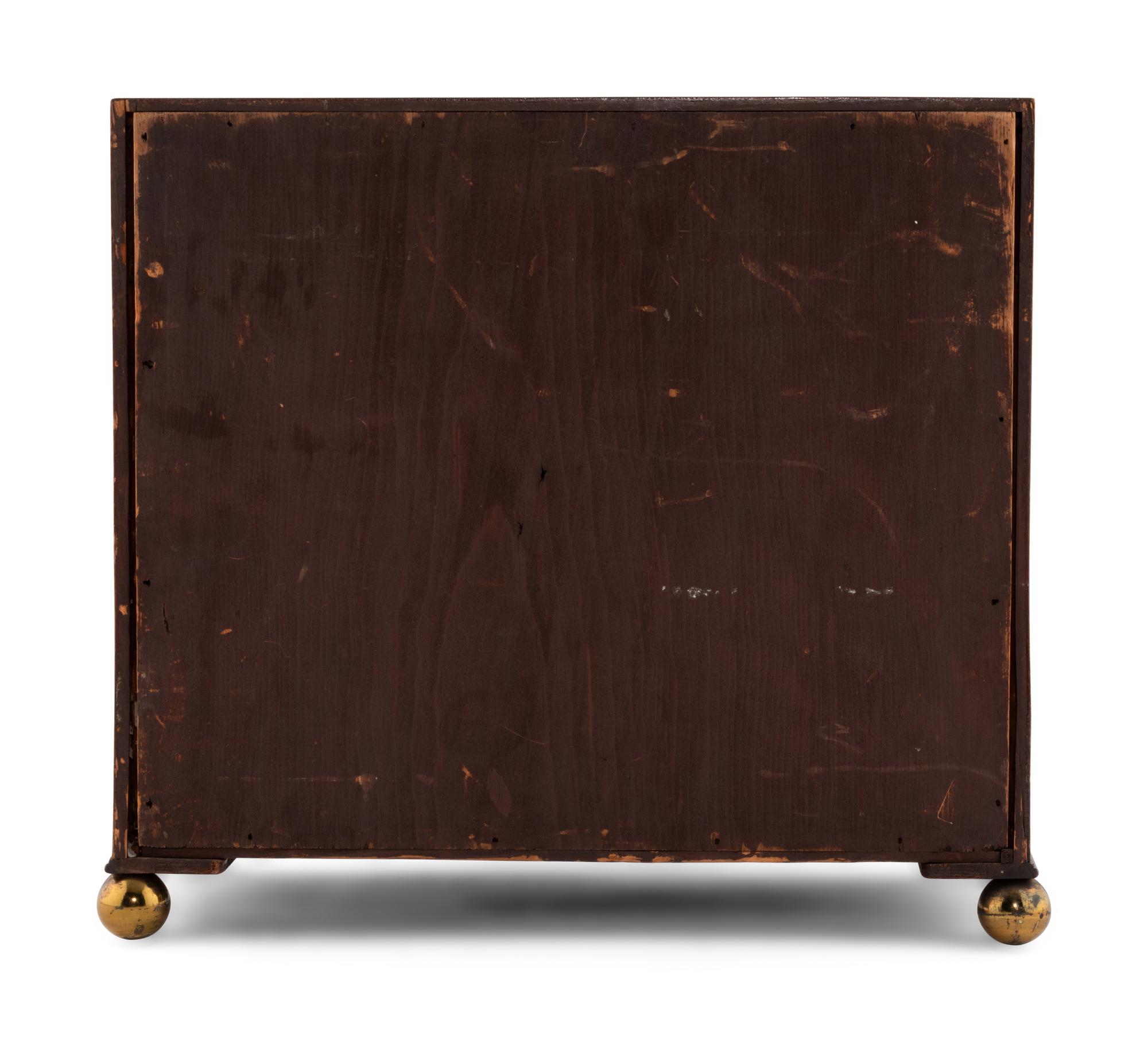 A George III Mahogany Diminutive Chest of Drawers
