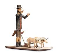 A Carved and Painted New Mexican Bulto of Saint Isidore