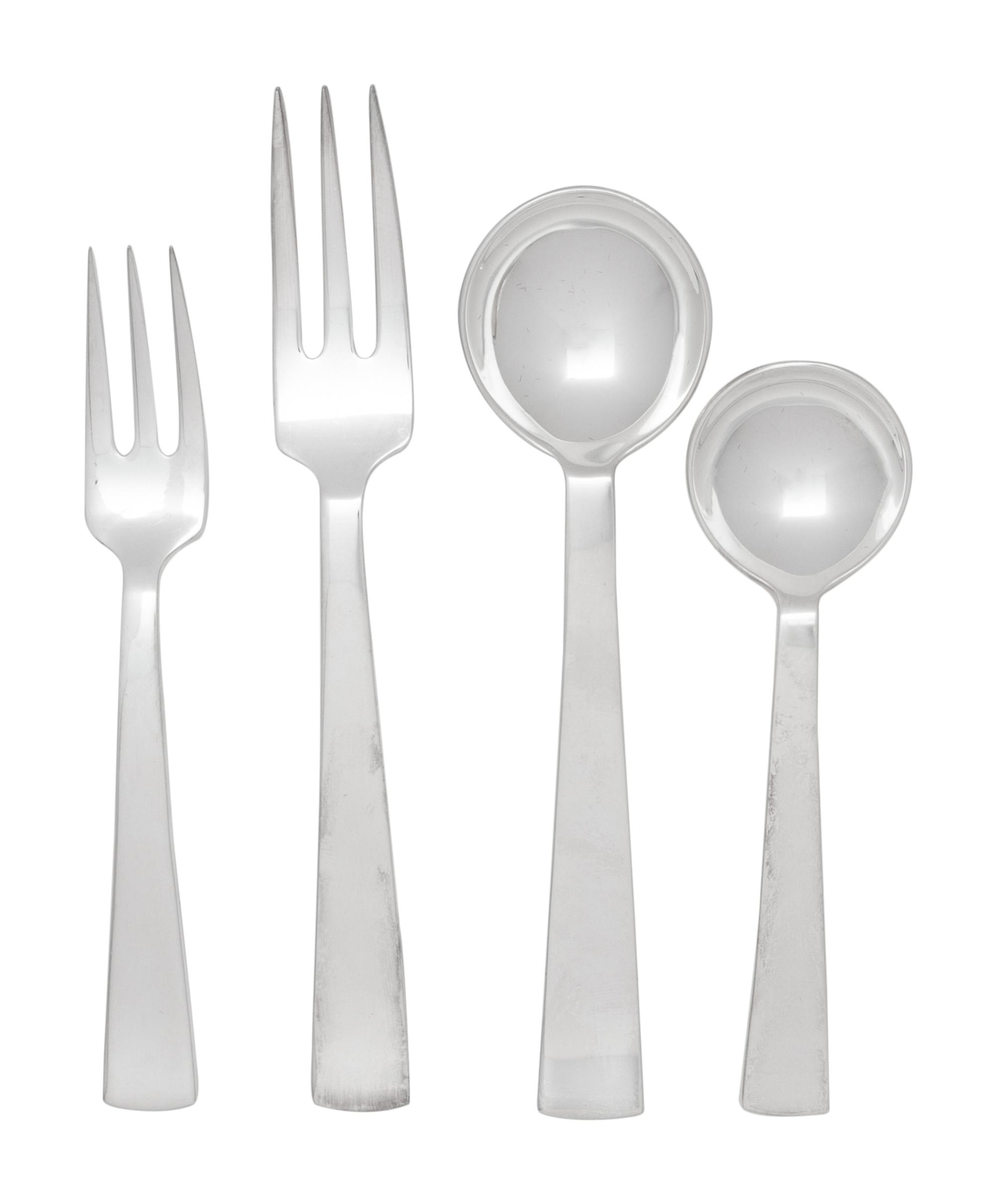 An American Silver-Plate Flatware Service