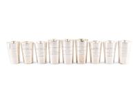 Nine American Silver Kentucky Horse Show Trophy Cups