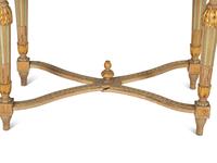 A Louis XVI Style Painted and Parcel Gilt Table (matching the previous lot) — Early 20th Century