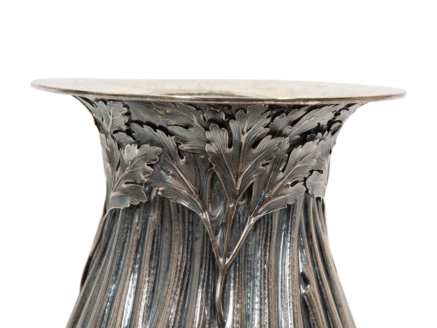 An Italian Silver Vase by Fratelli Cacchione, Milan