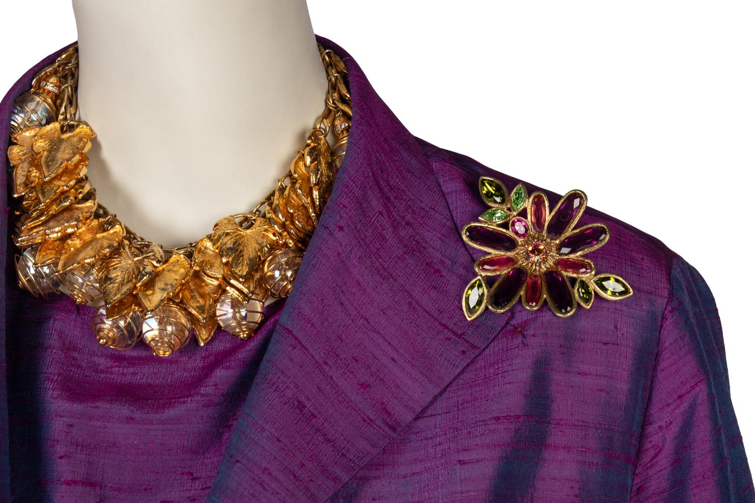 Collection of Three Designer Ensembles, Accompanied by a Collection of Costume Jewelry