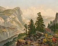 [TRANSPORTATION]. Across the Sierra Nevada . Cincinnati, OH: Krebs Lithographing Co., 1878.