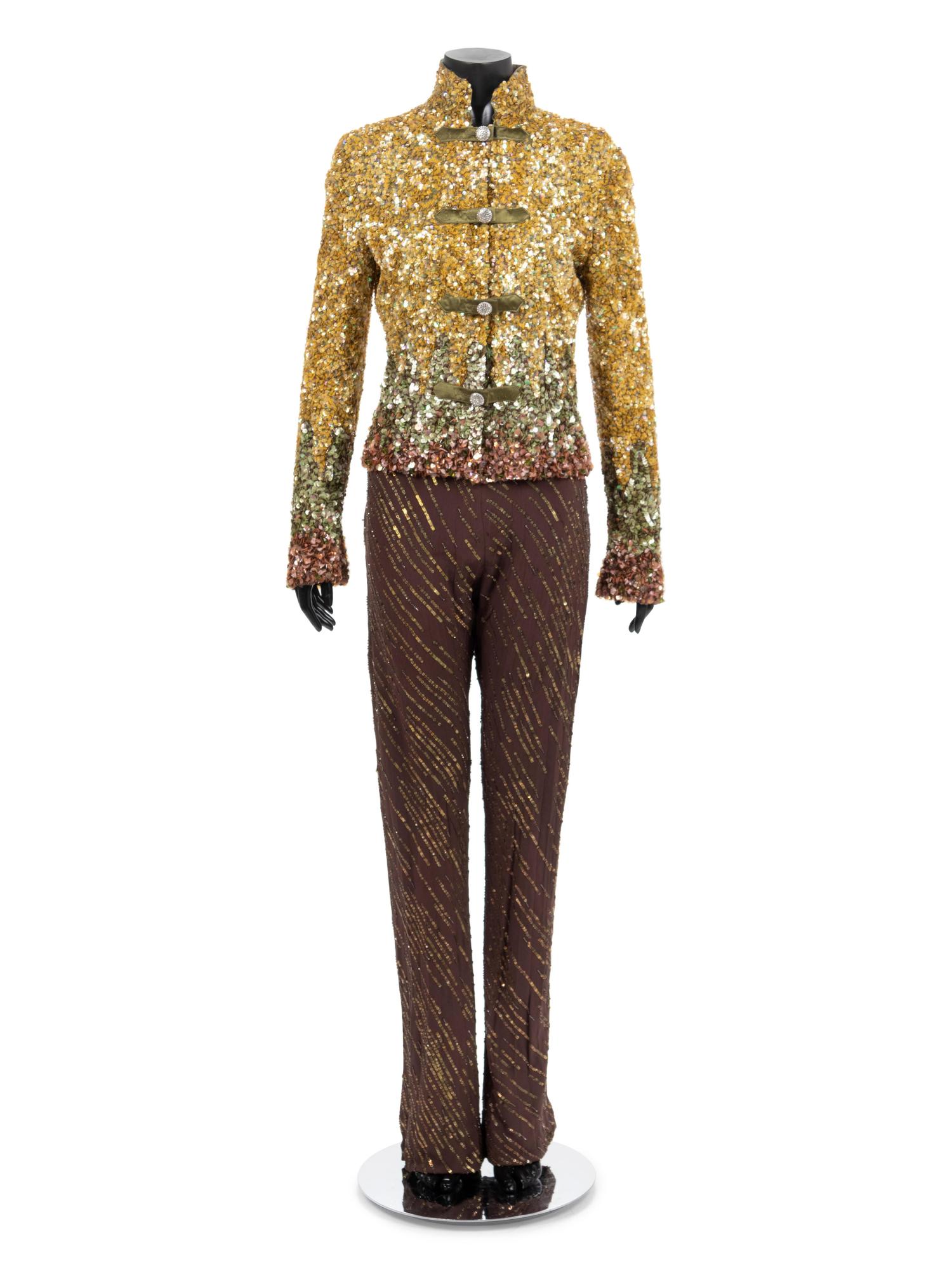 Valentino Evening Sequined Ensemble, 1990s