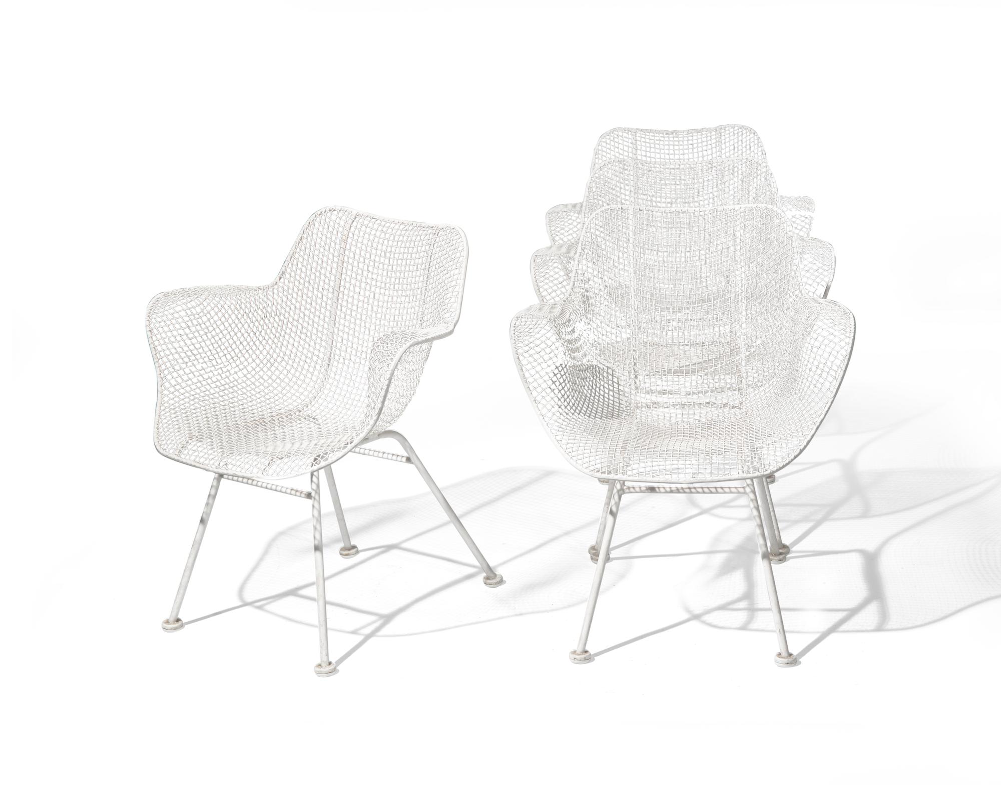 Four Sculptura Patio Chairs Woodard Furniture Company, USA