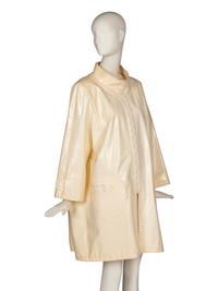 Vinyl Raincoat Attributed to Pierre Cardin Haute Couture