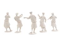 A Set of Five Nymphenburg Porcelain Musicians