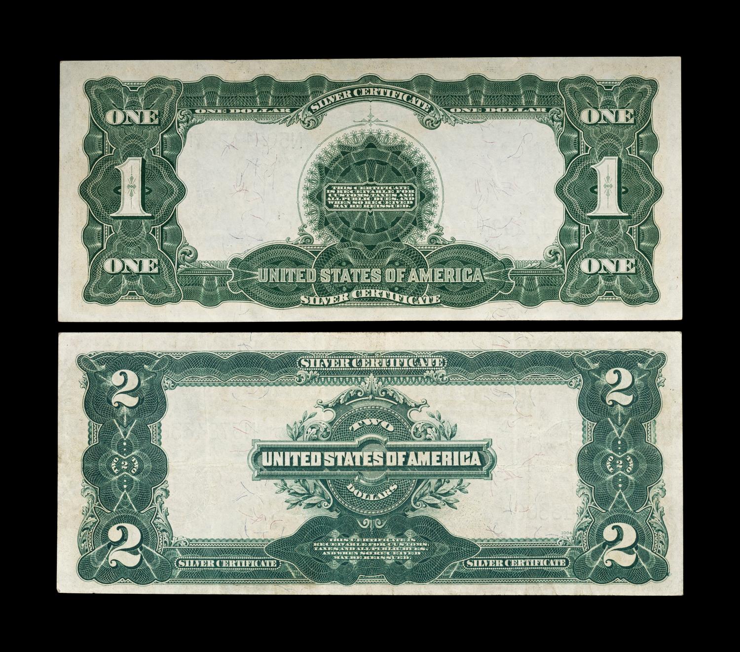 Two Series 1899 Silver Certificates