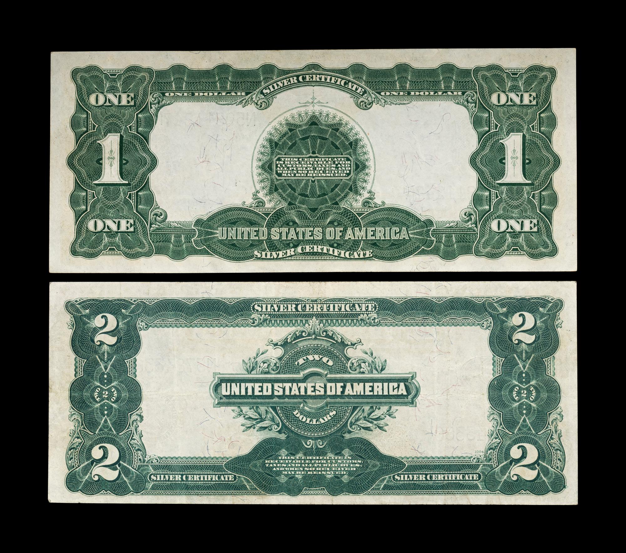 Two Series 1899 Silver Certificates