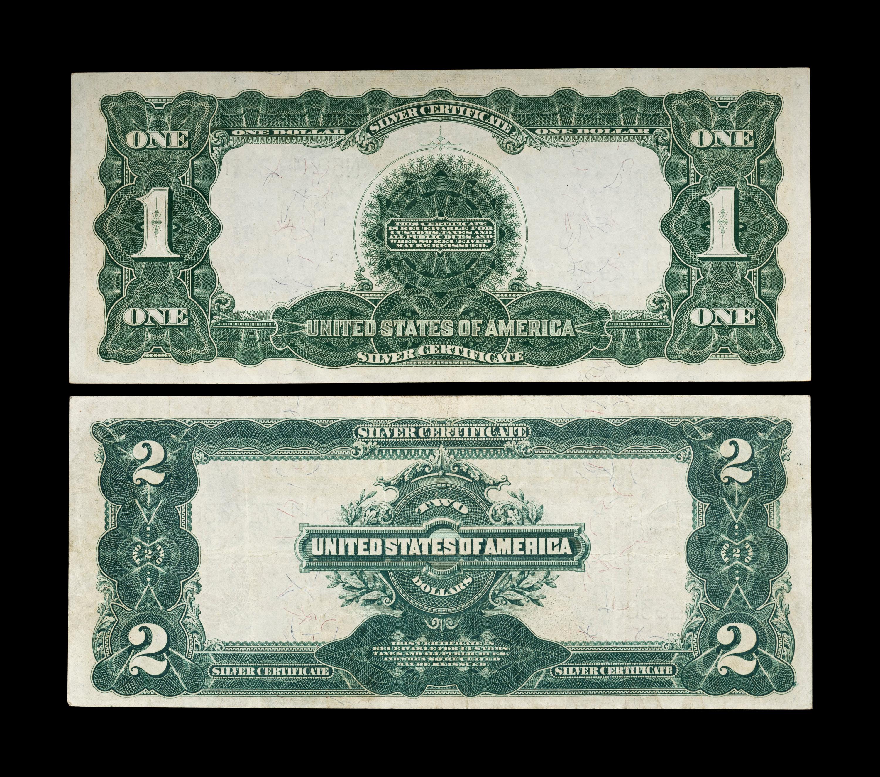 Two Series 1899 Silver Certificates