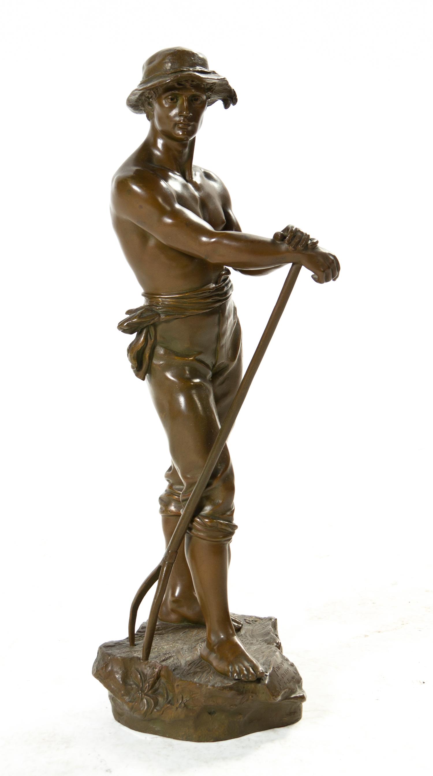 A French Bronze Sculpture, Charles Octave Levy (1820-1899), Height 19 inches.
