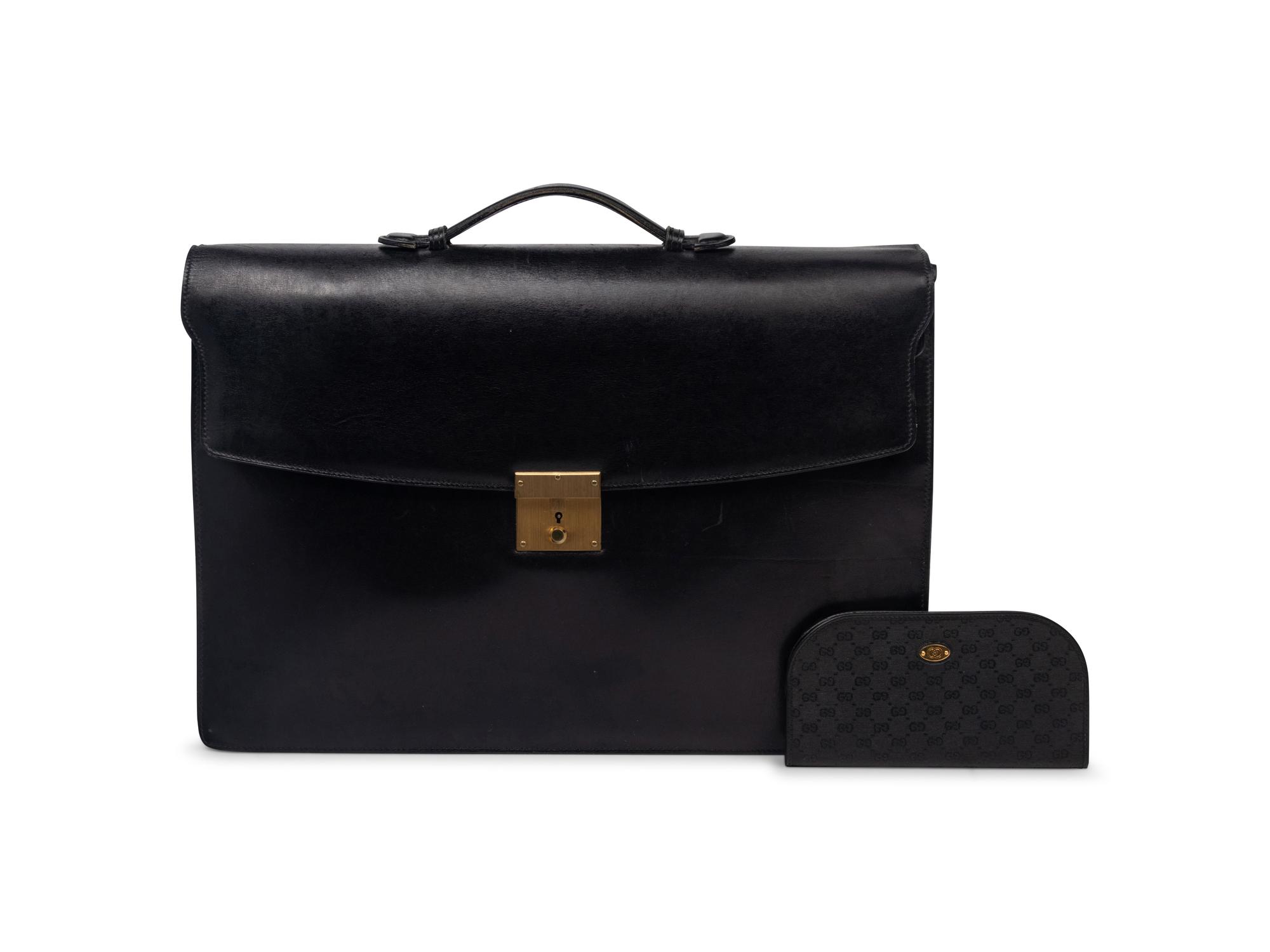 Gucci Leather Briefcase and Pouch