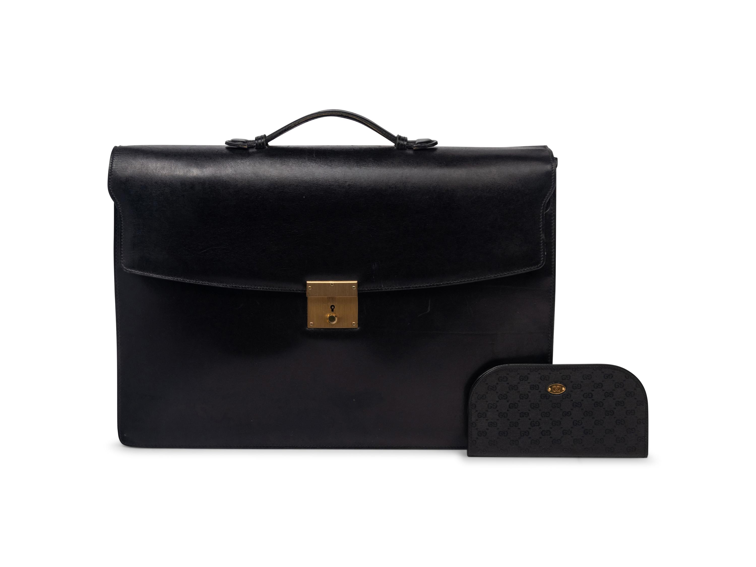 Gucci Leather Briefcase and Pouch