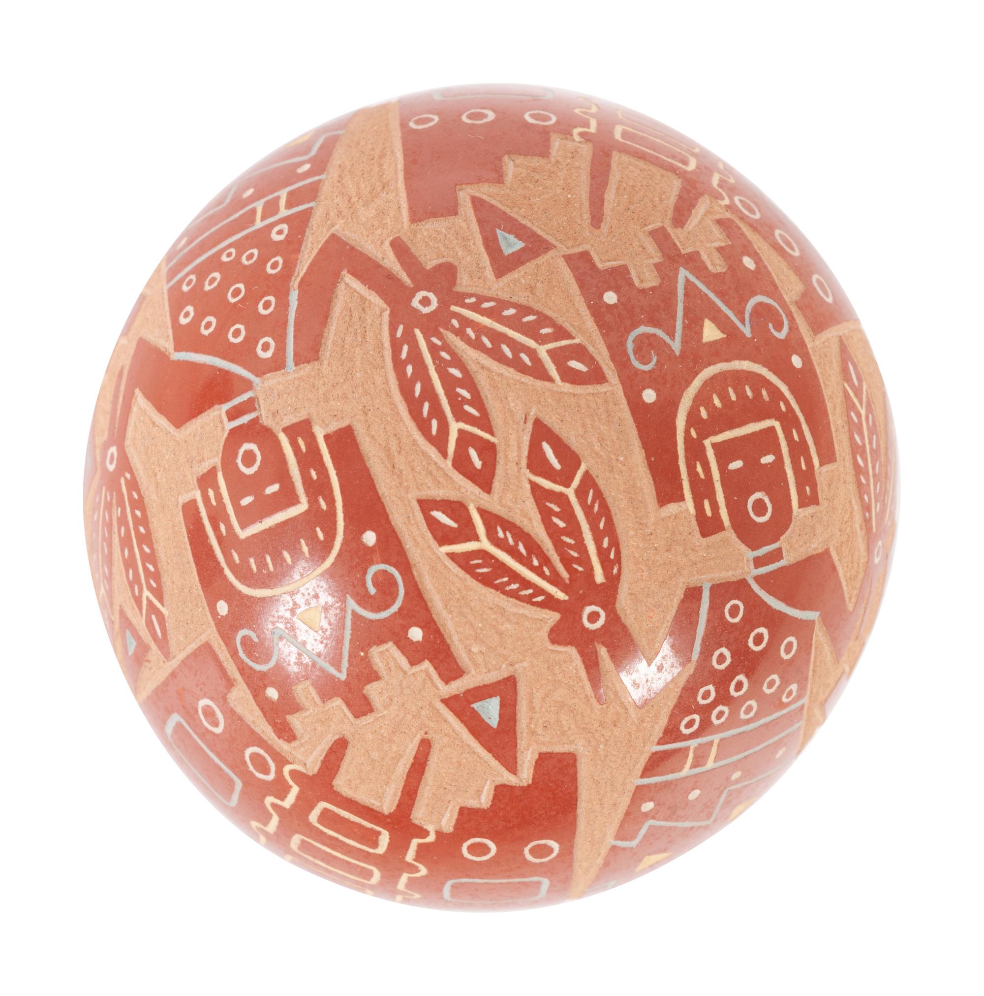 Sgraffito Seed Jar