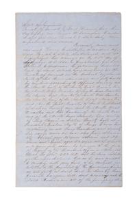 [SLAVERY & ABOLITION]. Manuscript bill of sale for enslaved men Abram, Solomon, and Rufus. Carroll Parish, LA, 18 February 1861.