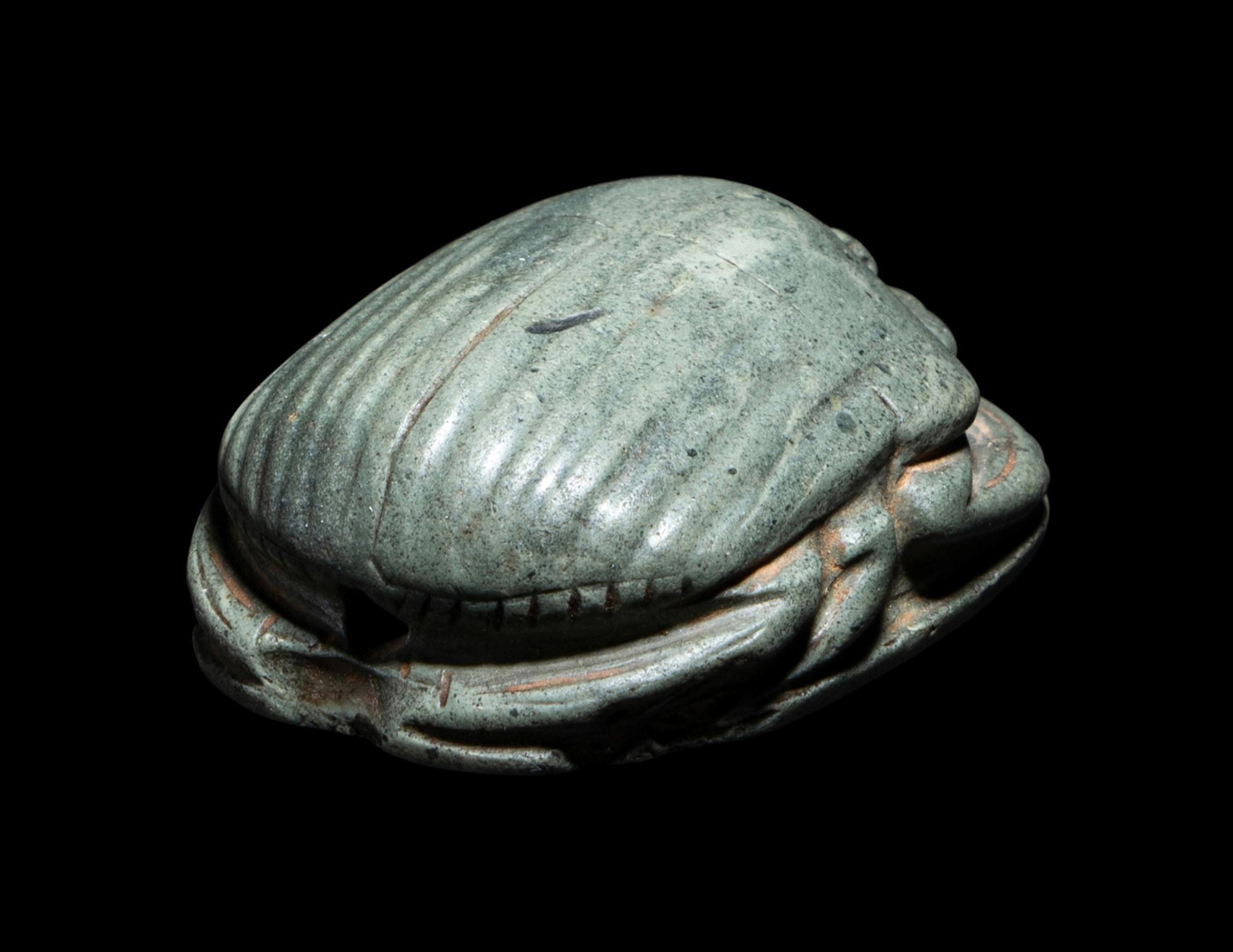 An Egyptian Faience Scarab with a Greek Inscription