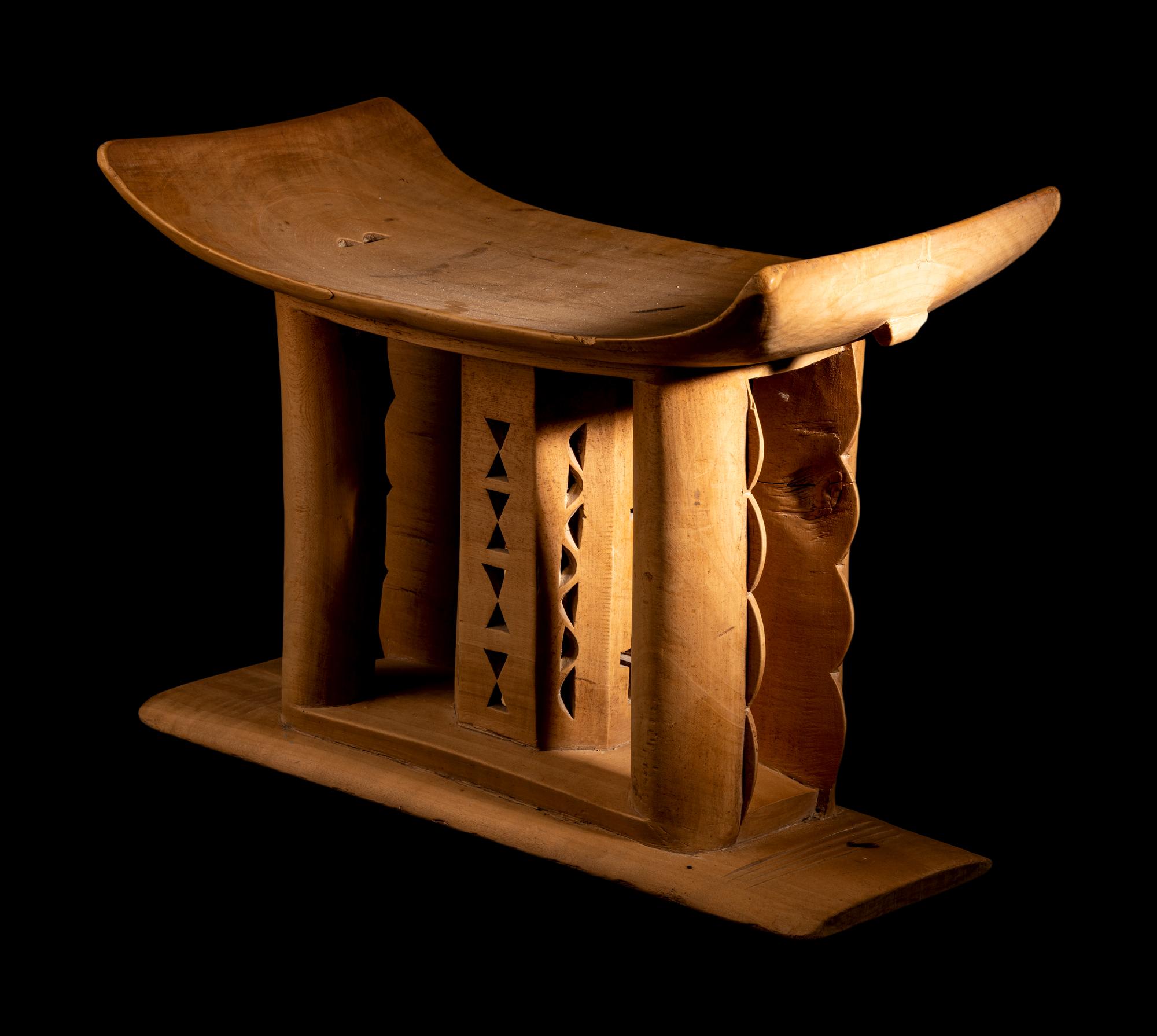 Two Ashanti Wood Stools