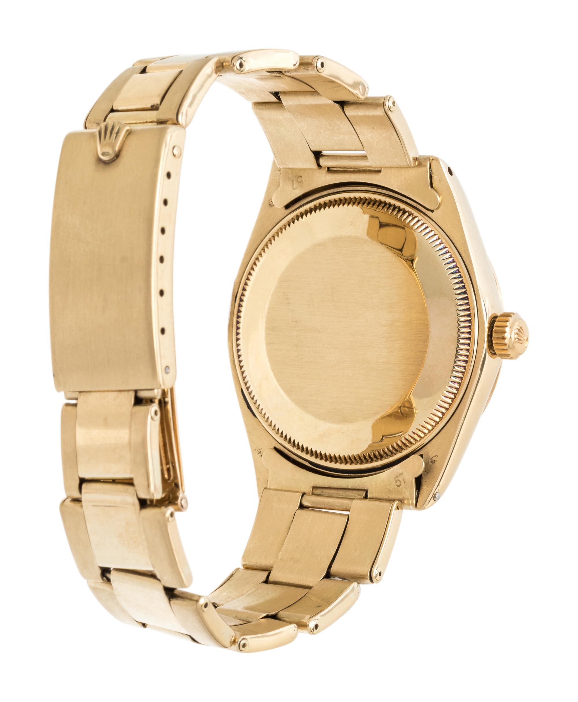 ROLEX, REF. 1005 14K YELLOW GOLD 'OYSTER PERPETUAL' WRISTWATCH, CIRCA 1978