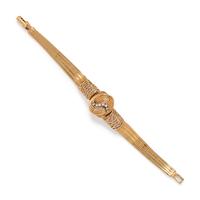 YELLOW GOLD AND DIAMOND BRACELET