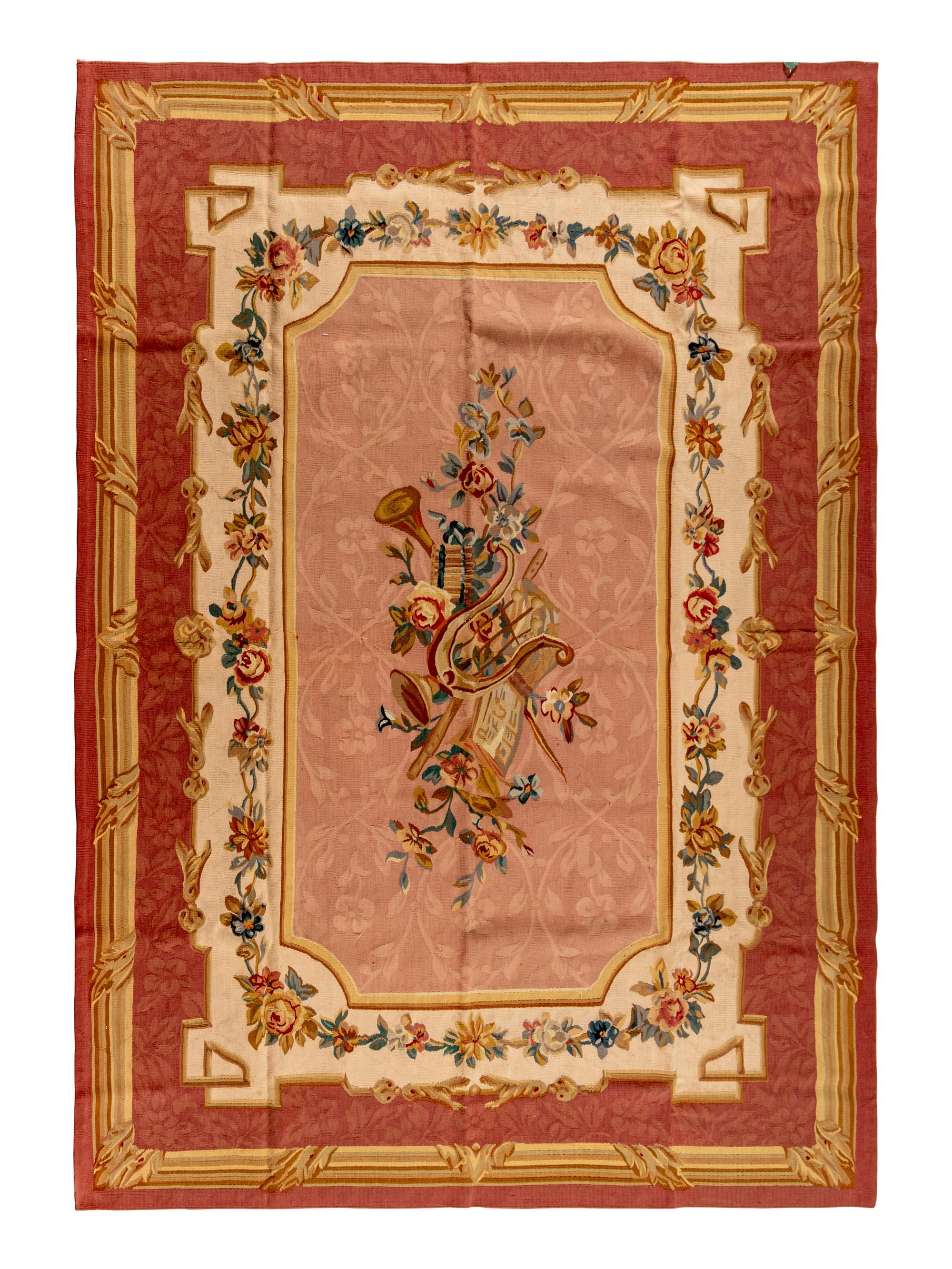 An Aubusson Style Wool Rug