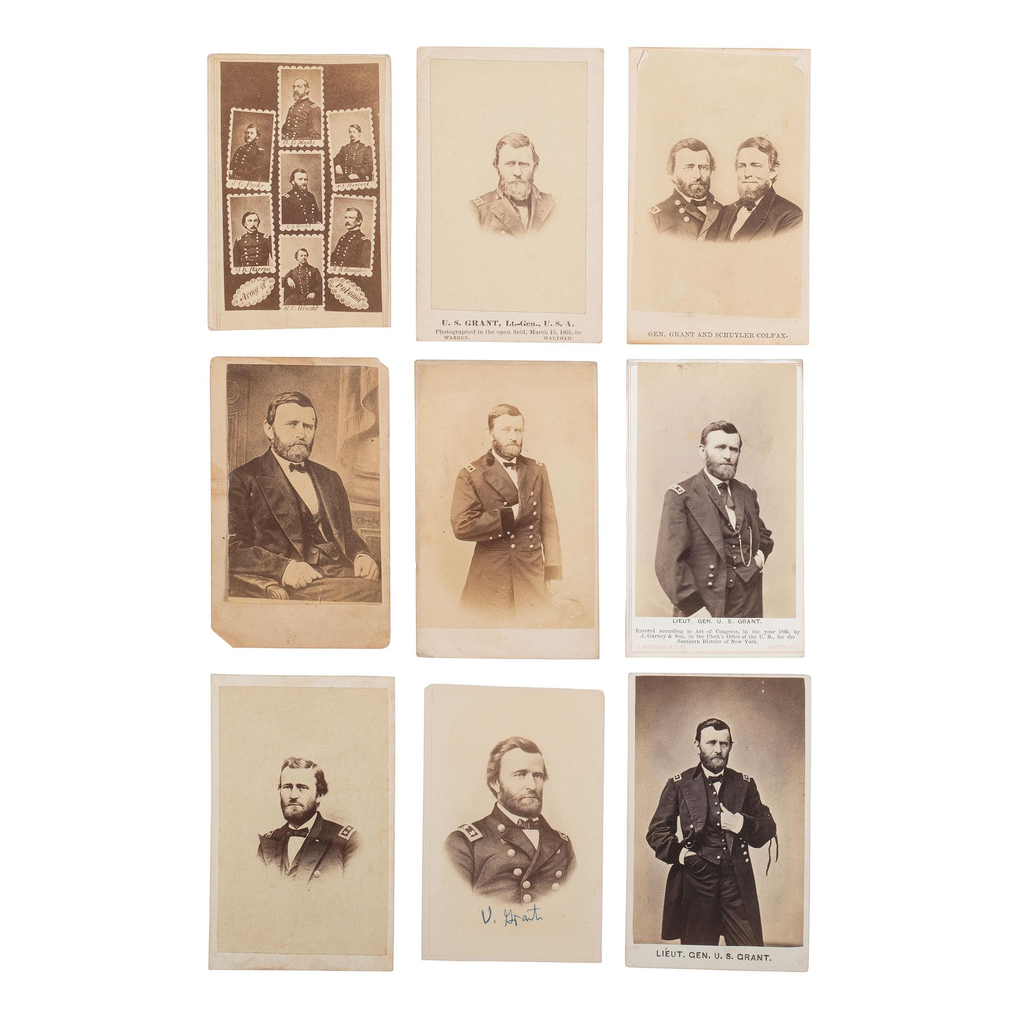 [Presidential] (Grant, Ulysses S.) Group of 10 Portraits