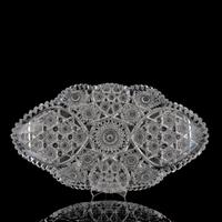 A Brilliant-Period Cut Glass Ice Cream Tray