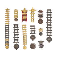 [Militaria] N.Y. National Guard ladder badges and marksman medals including 7th N.Y., some by Tiffany & Co.