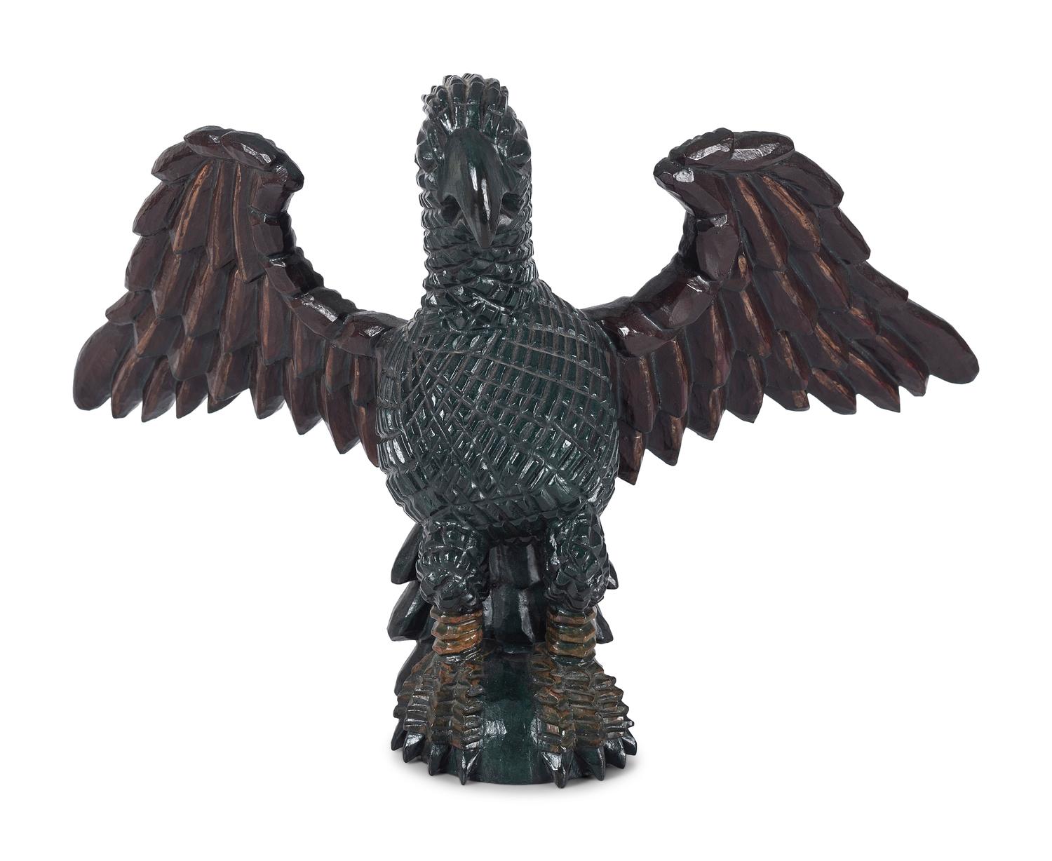 Three Carved and Polychrome Painted Wood Eagles