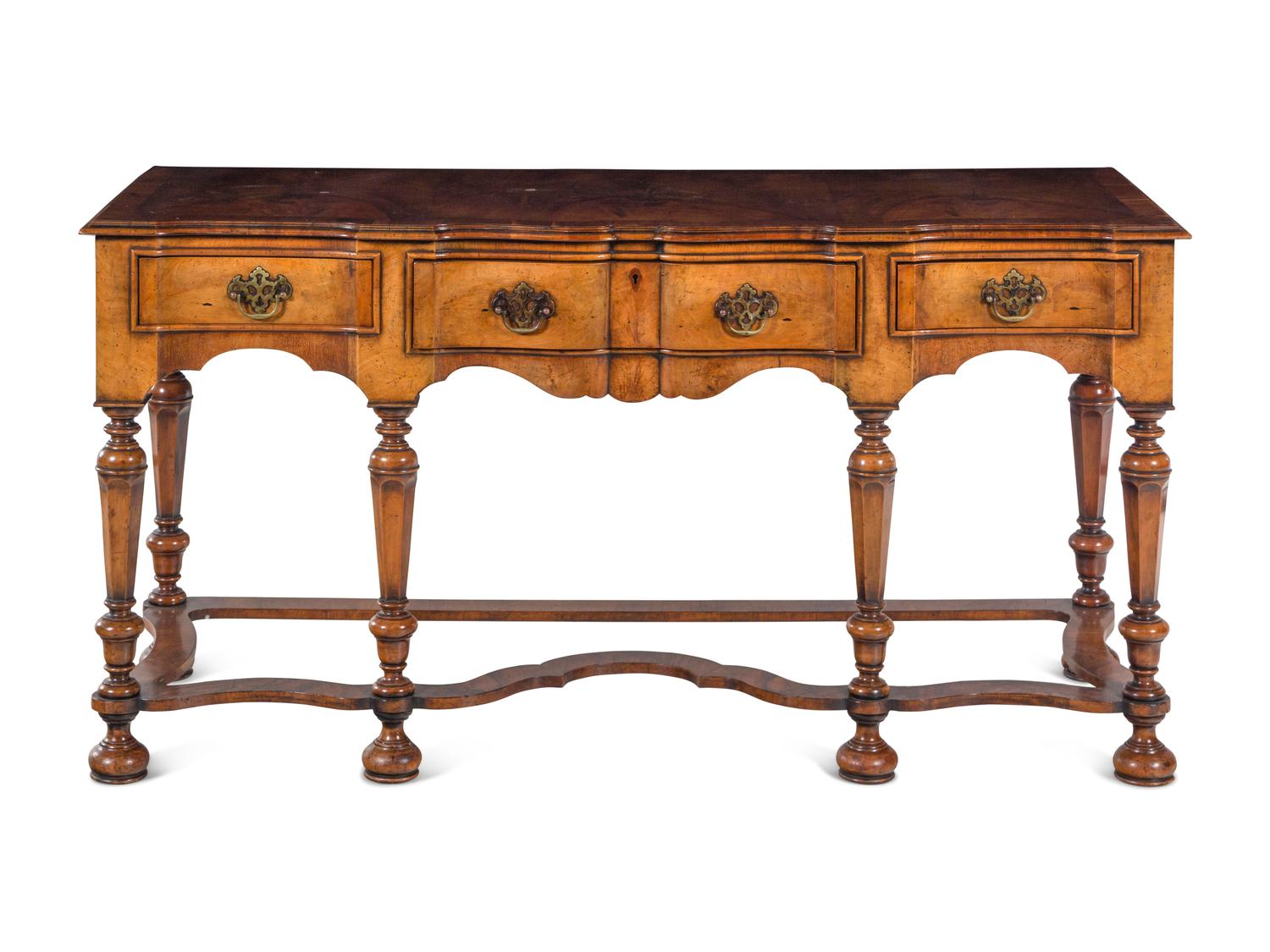 A William and Mary Style Walnut Serving Table