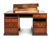 A George III Mahogany Double Partners Desk
