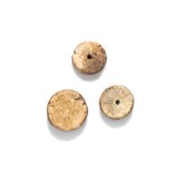 Three Egyptian Faience Floral Inlays