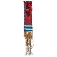 Sioux Beaded Trade Wool Tobacco Bag