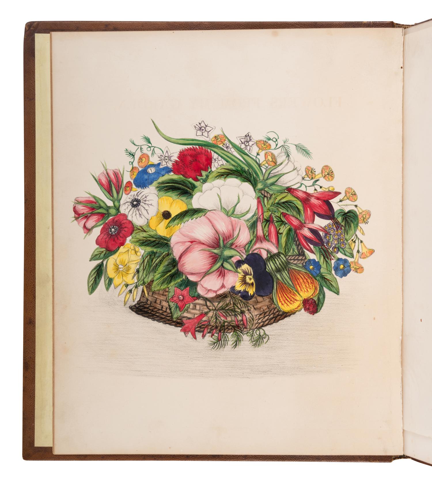 [NATURAL HISTORY]. MUNSON, Laura Gordon. Flowers from My Garden . New York: Anson D.F. Randolph, 1864.
