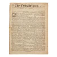 [Washington, George] Report of George Washington Arriving in Philadelphia on his way to his First Inauguration