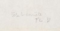 Tête de Comète , 1931