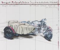 Jeanne-Claude Christo, (American, 1935-2009), Wrapped Motorcycle/Side (Project for Harley-Davidson 1933 V2 Model), 1997