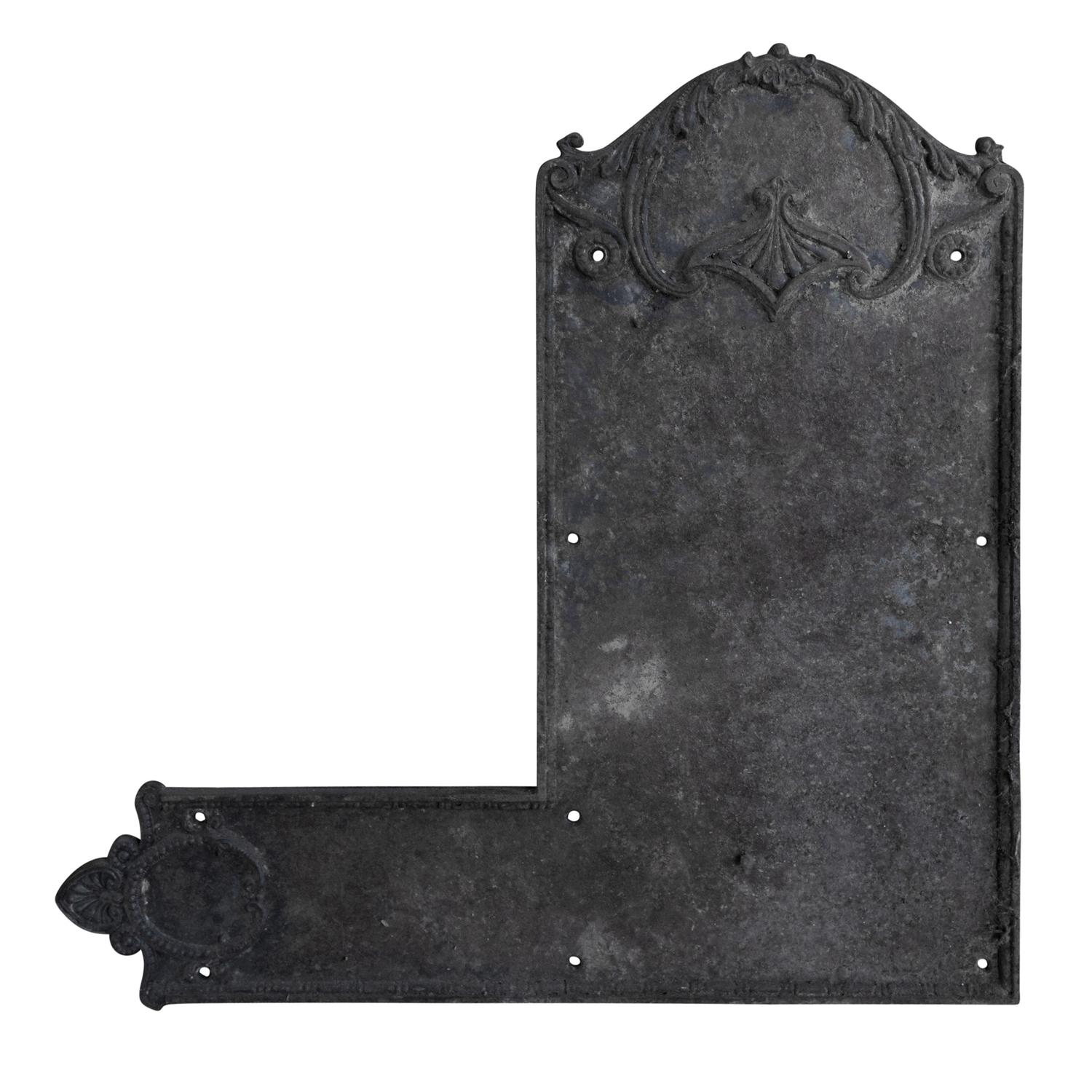 A Cast Iron Decorative Door Plate 18" W x .5" D x 18" H — United States, 19th Century