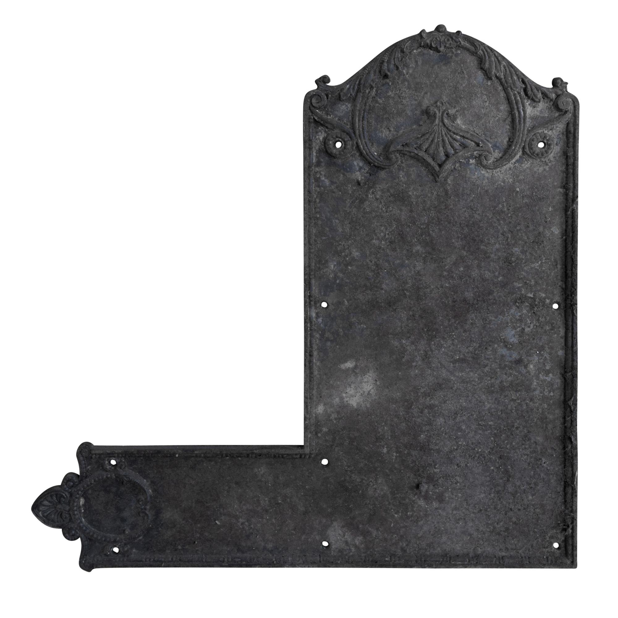 A Cast Iron Decorative Door Plate 18" W x .5" D x 18" H — United States, 19th Century