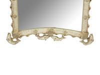 A Contemporary Grotto Style Silvered Wood Mirror