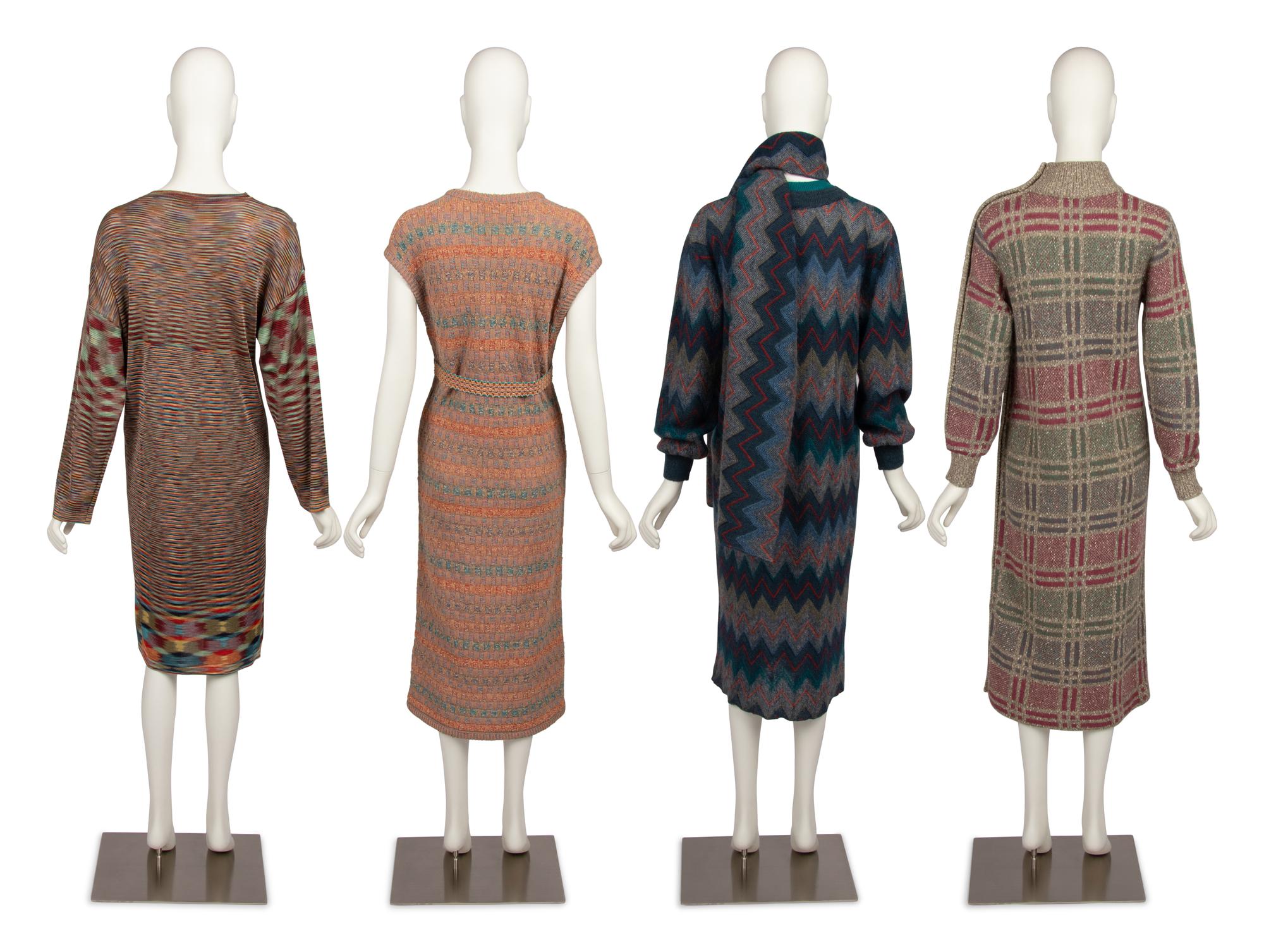 Four Missoni Knit Dresses, 1980-90s