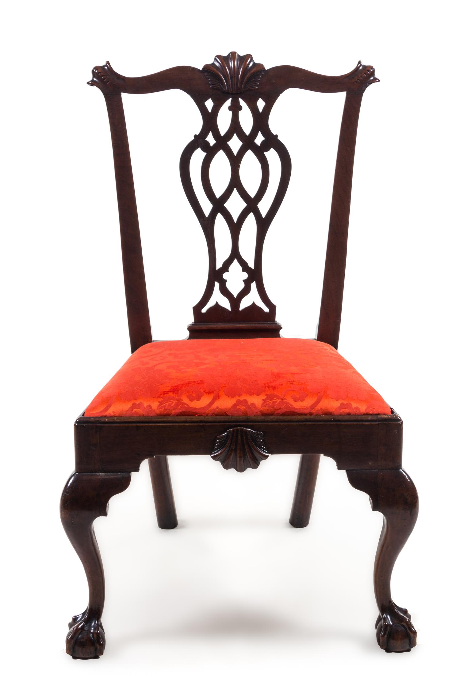 A Queen Anne Mahogany Side Chair Height 39 inches. — EARLY 18TH CENTURY