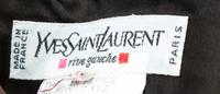 An Yves Saint Laurent Black Velvet Peplum Jacket, Size 34.